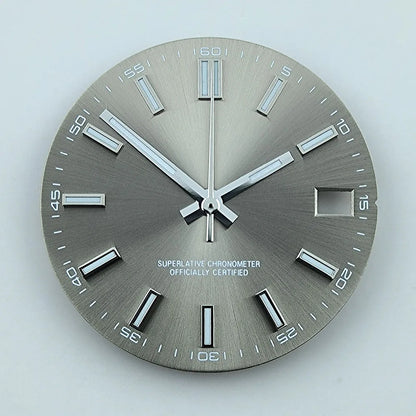 Watch dial NH35 dial Custom logo No logo Blue Luminous 28.5mm dial for NH35 NH36 movement watch accessories