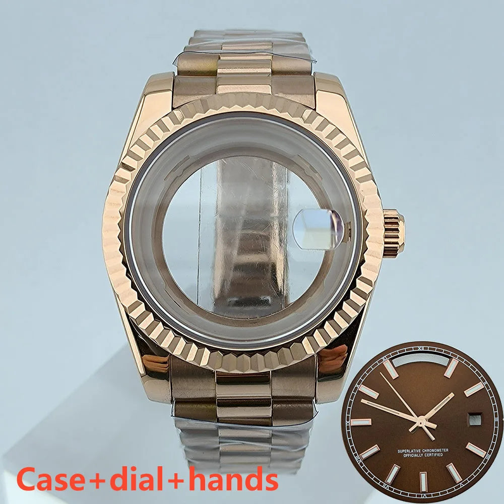 Miyota8285 case watch 41mm case stainless steel men automatic watch sapphire glass suitable for Miyota 8285 movement watch tools