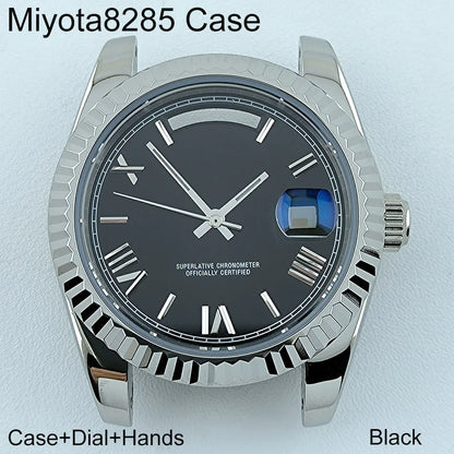 Miyota8285 Case Watch Case Men's Automatic Watch 41mm Stainless Steel Sapphire Glass Fit Miyota 8285 Movement Watch Accessories
