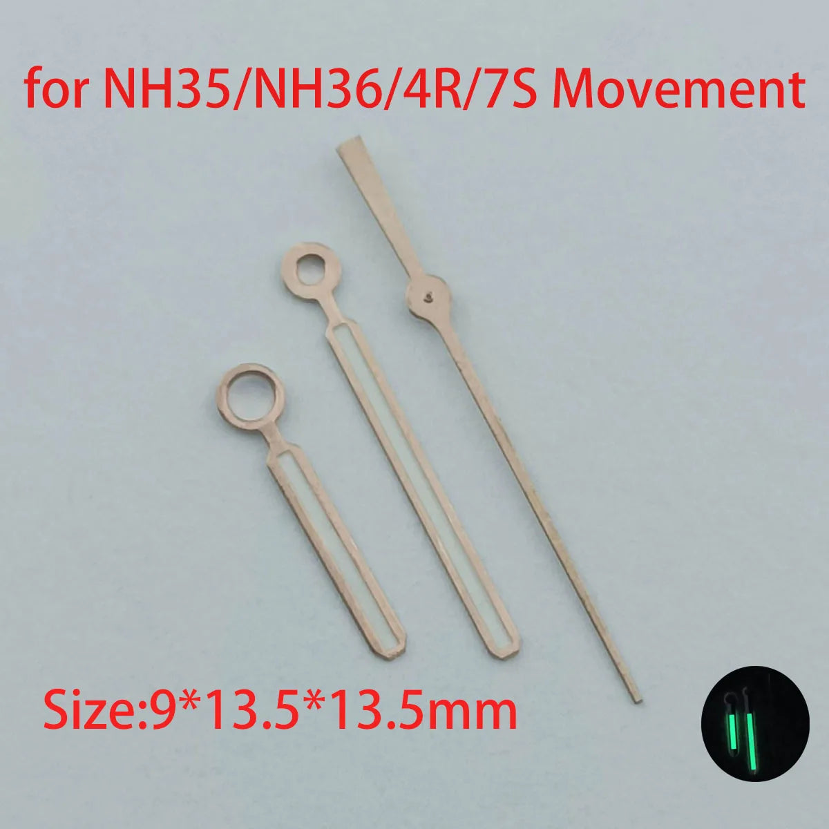 NH35/NH36 hands Watch hands Green luminous second hand watch accessories Repair tools watch