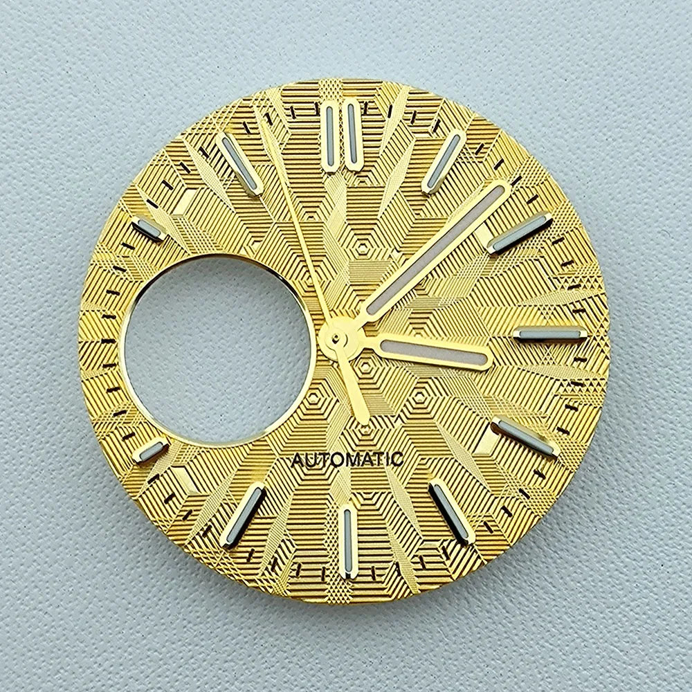 NH38 dial Custom Logo 28.5mm watch dial green luminous dial Suitable for NH38 movement watch accessories Watch repair tools