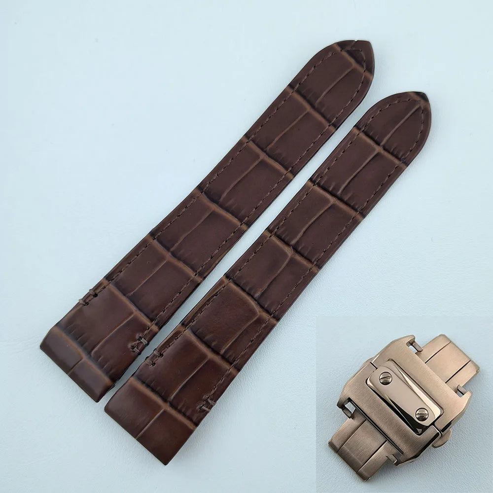38mm NH35 Watch case Square Dial Roma Dial Watch Case Folding Buckle Square Case Leather strap fit NH35 movement