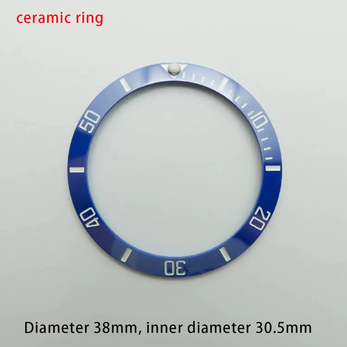 38mm ceramic/aluminium insert bezel high quality green/blue luminous bezel is tilted for 40mm watch case watch repair tools