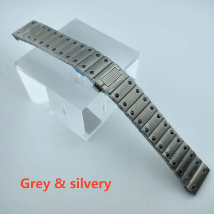 38mm NH35 Watch case Square Dial Roma Dial Watch Case Folding Buckle Square Case Leather strap fit NH35 movement