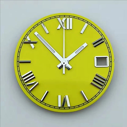 NH35 dial watch dial Custom logo 28.5mm Roman numerals dial No luminous fit NH35/NH36 movement watch accessories repair tools