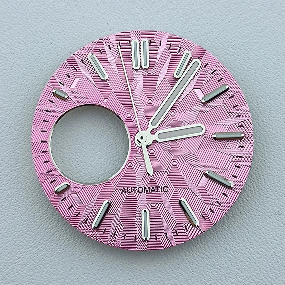 NH38 dial Custom Logo 28.5mm watch dial green luminous dial Suitable for NH38 movement watch accessories Watch repair tools