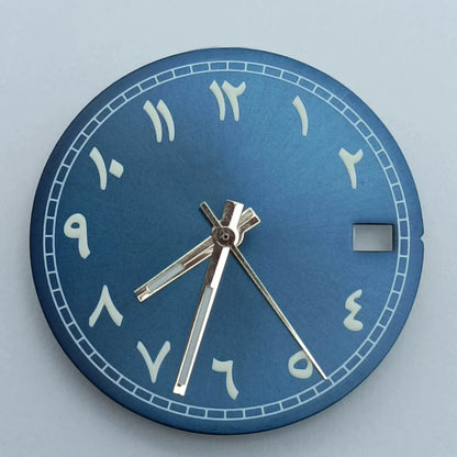 NH35 dial Arabic numeral green luminous dial watch dial suitable for NH35 NH36 movement watch accessories watch repair tools
