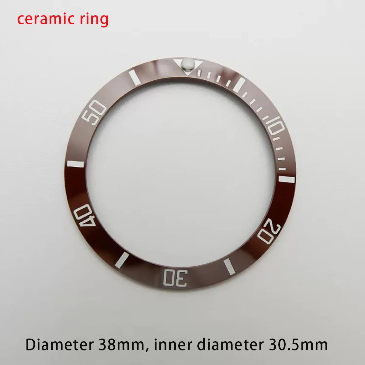 38mm ceramic/aluminium insert bezel high quality green/blue luminous bezel is tilted for 40mm watch case watch repair tools
