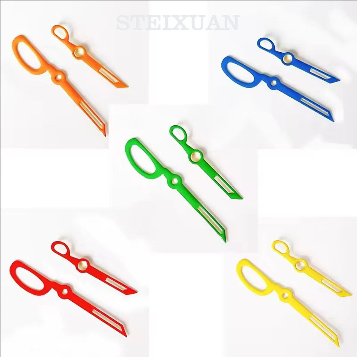 Aiguilles de montre en forme de ciseaux, accessoires creux modifiés, aiguille rouge Orange vert bleu pour mouvement NH35 NH36, a