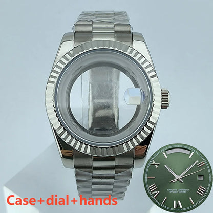 Miyota8285 case watch 41mm case stainless steel men automatic watch sapphire glass suitable for Miyota 8285 movement watch tools
