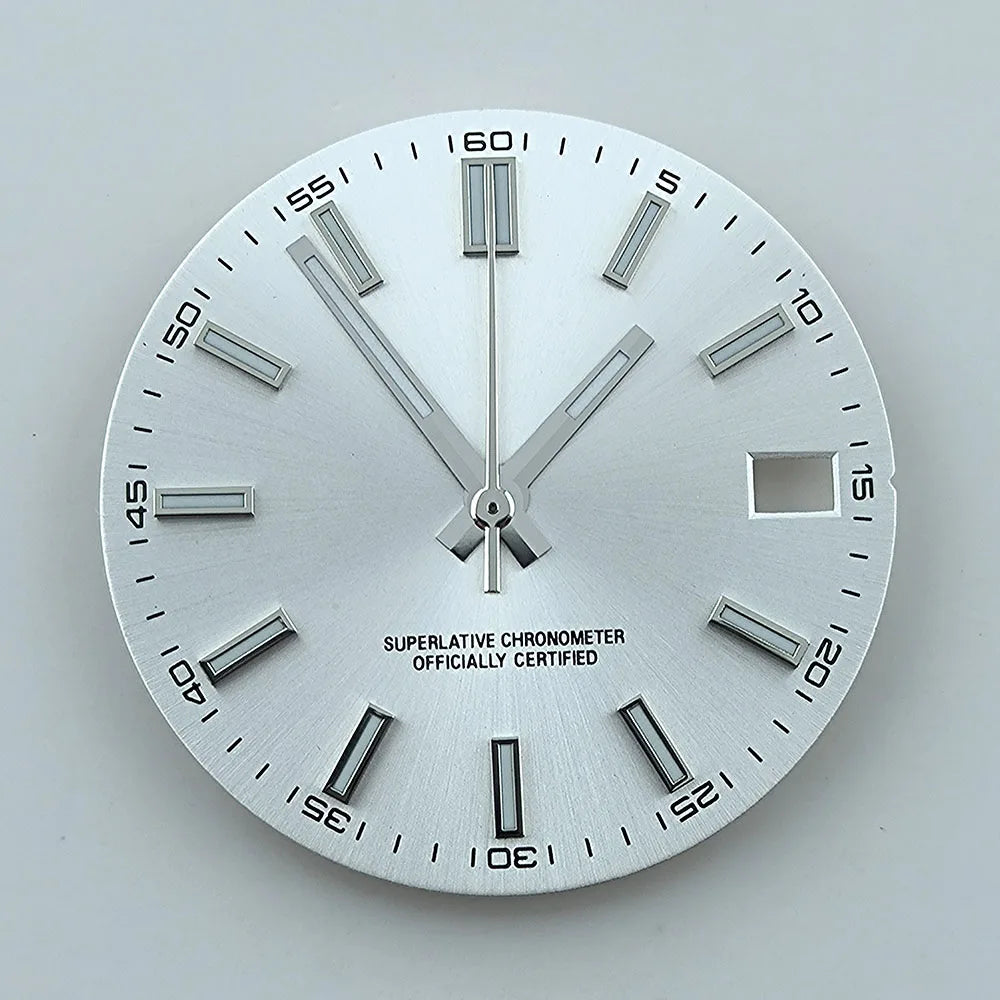 Watch dial NH35 dial Custom logo No logo Blue Luminous 28.5mm dial for NH35 NH36 movement watch accessories