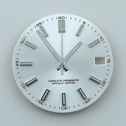 Watch dial NH35 dial Custom logo No logo Blue Luminous 28.5mm dial for NH35 NH36 movement watch accessories