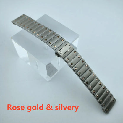 38mm NH35 Watch case Square Dial Roma Dial Watch Case Folding Buckle Square Case Leather strap fit NH35 movement