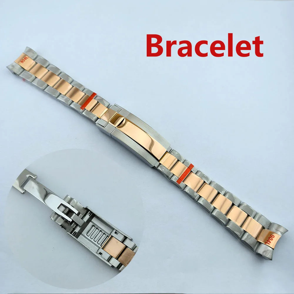 VK63 case Stainless steel high quality Watch case men's chronograph quartz watch suitable for VK63 movement watch accessories
