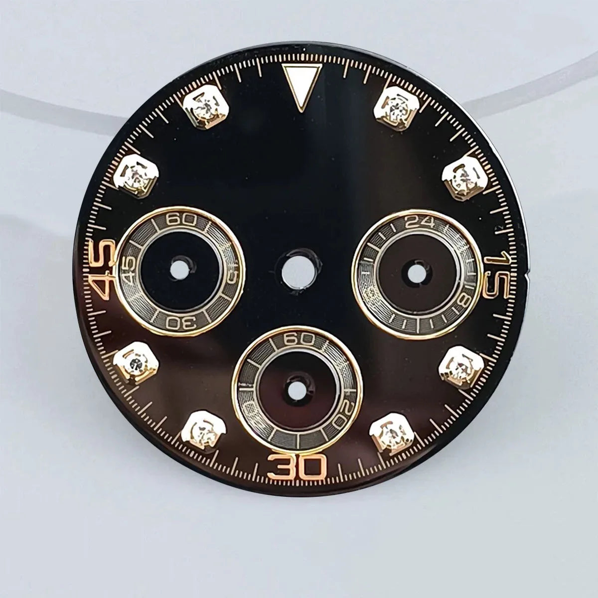 29mm VK63 chronograph dial Custom logo Panda dial Green glowing fit VK63 quartz movement watch accessories