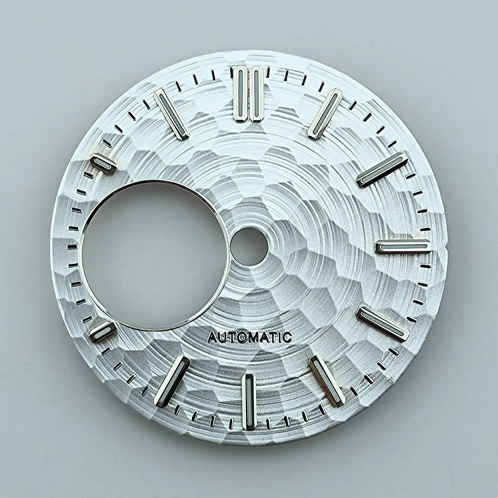 NH38 dial Custom logo watch dial Green luminous 28.5mm suitable for NH38movement watch accessories repair tool