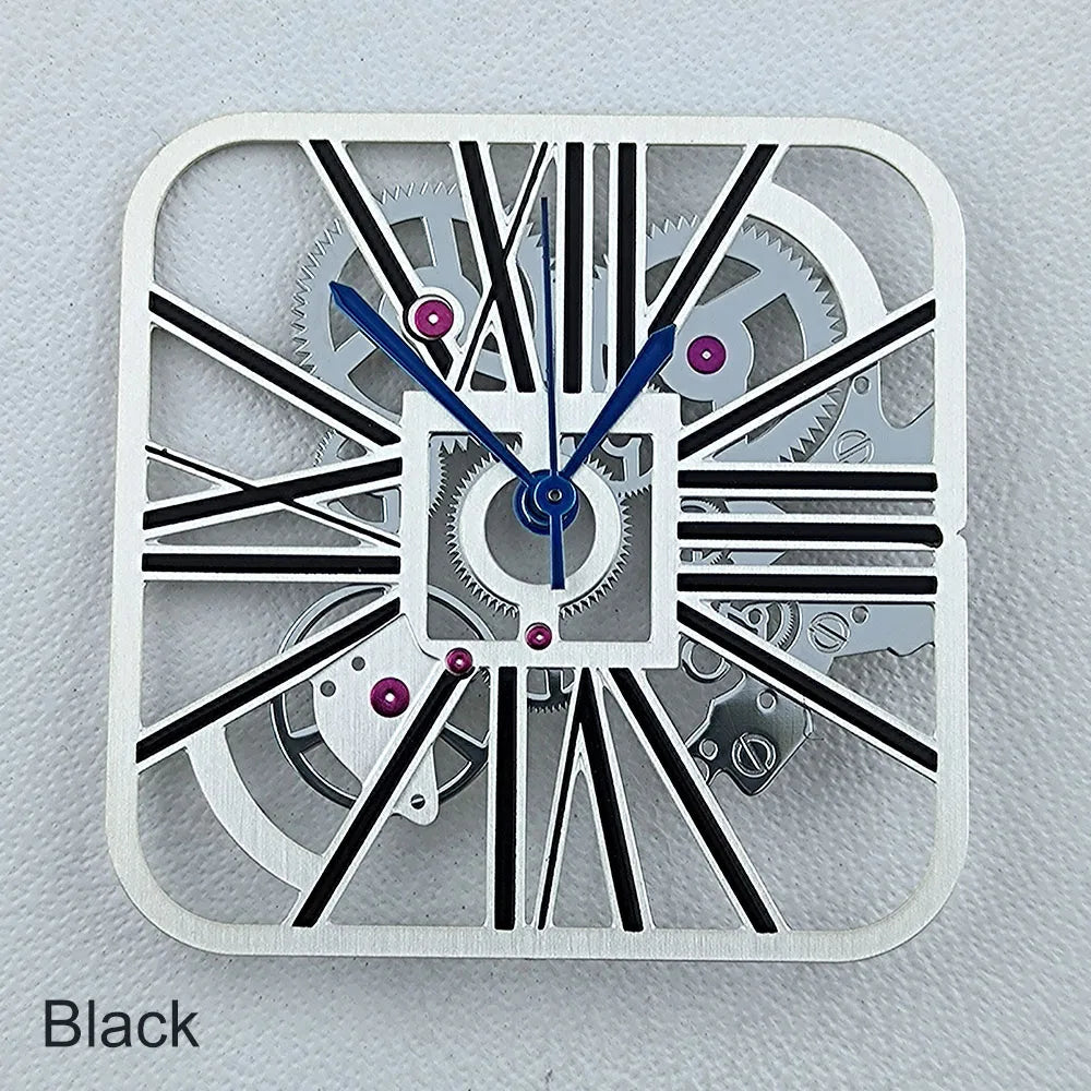 NH70 Dial Hollowed out Dial Square Dial Roma Numeral Dial 27mm No logo fit NH70 movement Repair tools