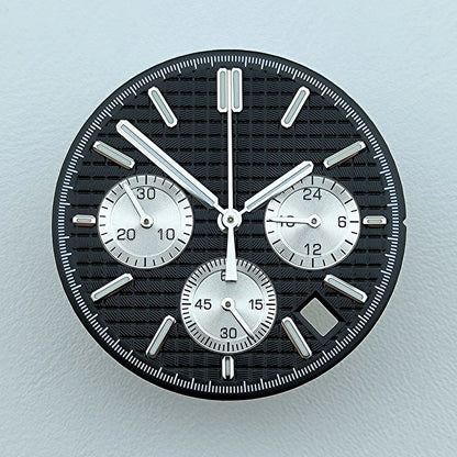 VK63 dial 31.8mm No Logo Dial Panda Dial Green luminous Dial fit VK63 movement watch accessories repair tools