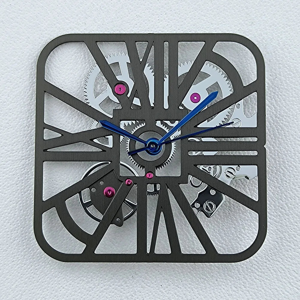 NH70 Dial Hollowed out Dial Square Dial Roma Numeral Dial 27mm No logo fit NH70 movement Repair tools