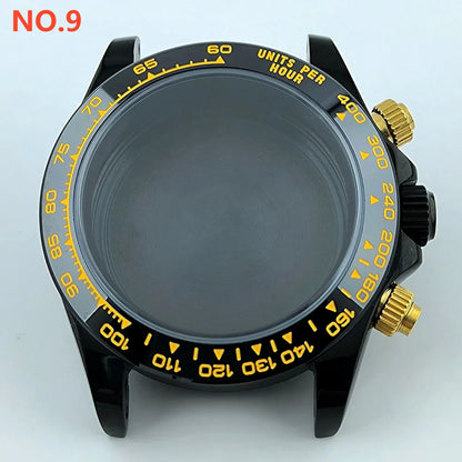 VK63 case Stainless steel high quality Watch case men's chronograph quartz watch suitable for VK63 movement watch accessories