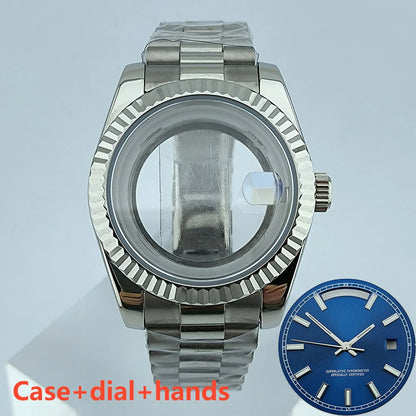 Miyota8285 case watch 41mm case stainless steel men automatic watch sapphire glass suitable for Miyota 8285 movement watch tools