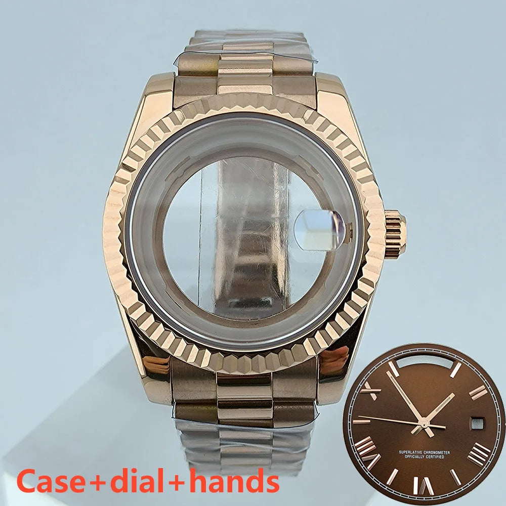 Miyota8285 case watch 41mm case stainless steel men automatic watch sapphire glass suitable for Miyota 8285 movement watch tools
