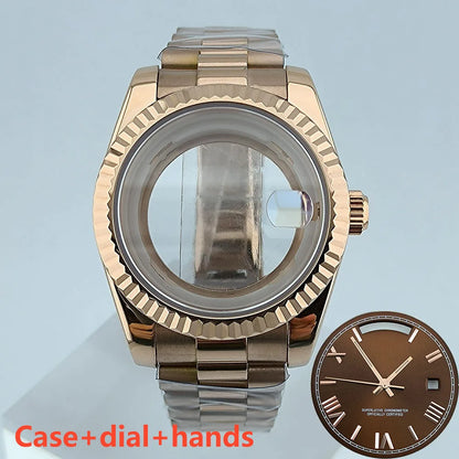 Miyota8285 case watch 41mm case stainless steel men automatic watch sapphire glass suitable for Miyota 8285 movement watch tools