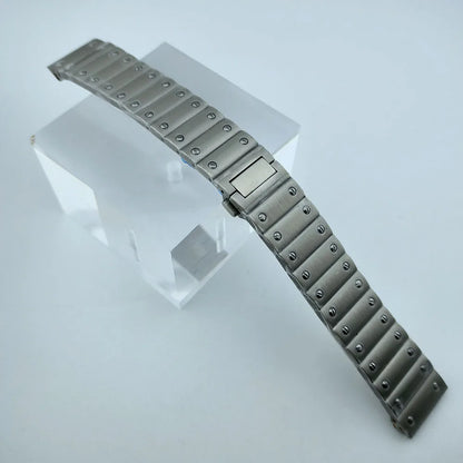 38mm NH35 Watch case Square Dial Roma Dial Watch Case Folding Buckle Square Case Leather strap fit NH35 movement