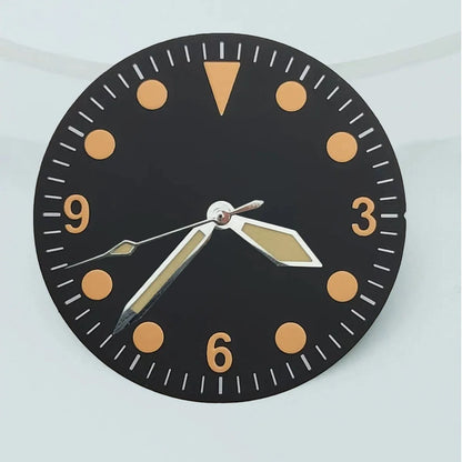NH35 dial NH36 dial 28.5mm retro dial green luminous dial, suitable for repairing NH35 NH36 movement watch accessories tools