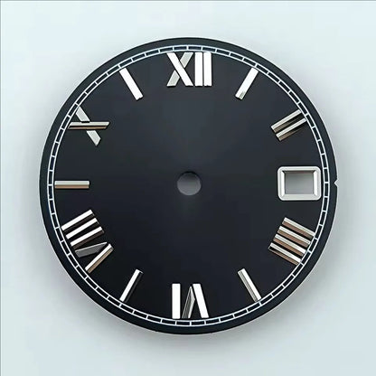NH35 dial watch dial Custom logo 28.5mm Roman numerals dial No luminous fit NH35/NH36 movement watch accessories repair tools