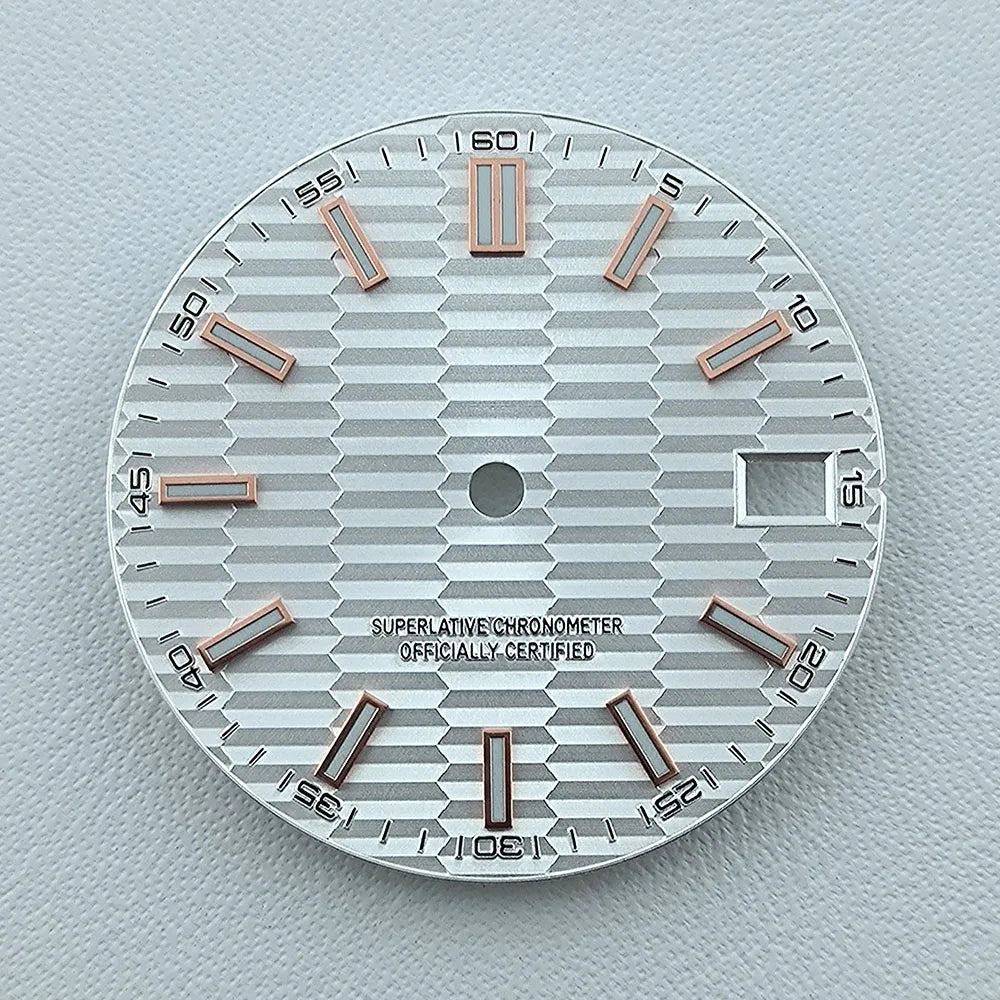 NH35 dial Custom logo No logo Watch dial 28.5mm Blue Luminous dial for NH35 NH36 movement watch accessories