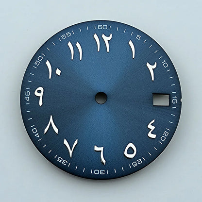 NH35 dial Custom logo 28.5mm Arabic numerals dial No luminous watch dial fit NH35/NH36 movement watch accessories