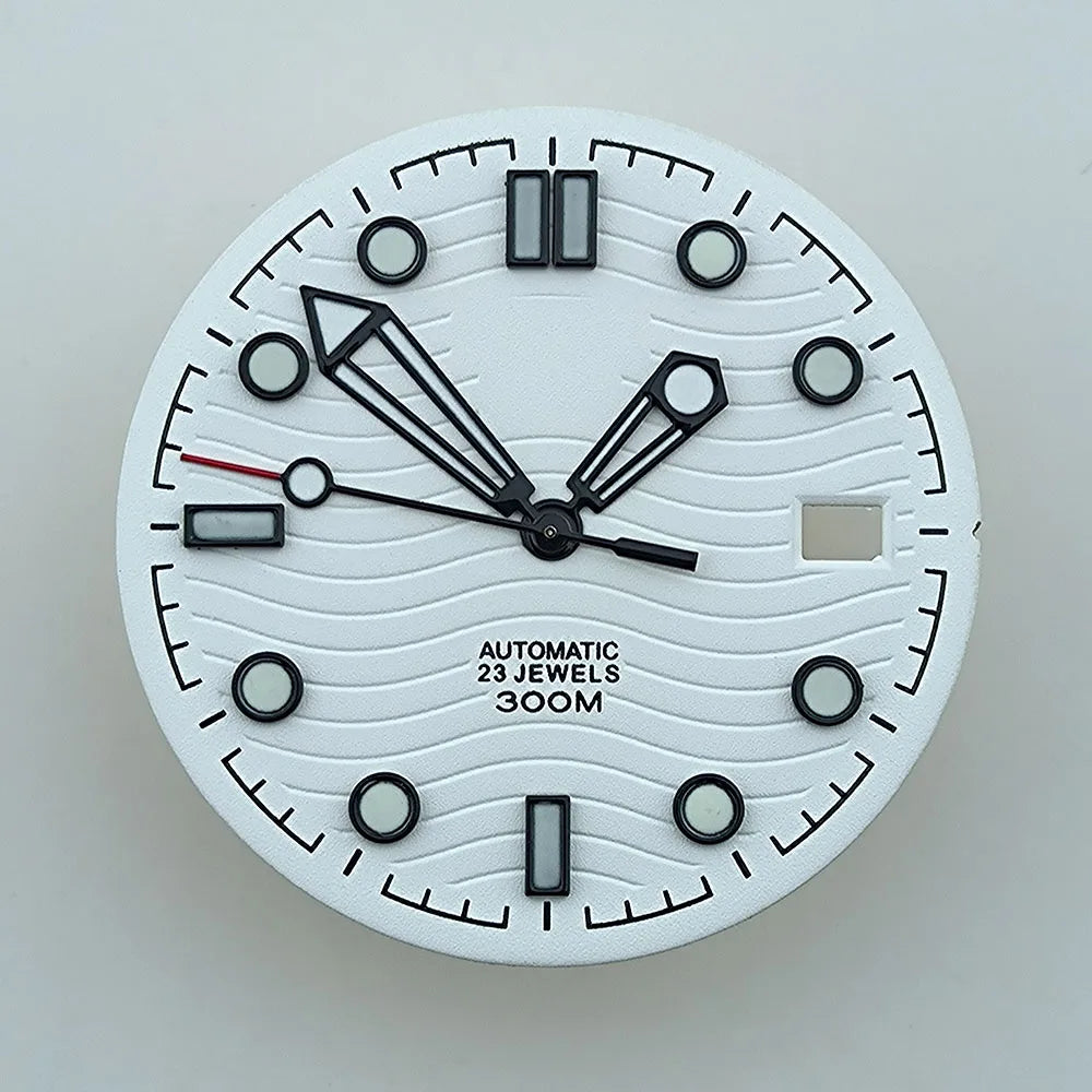 watch dial N H35 dial Custom logo dial 31.0mm blue/green luminous accessories repair tools