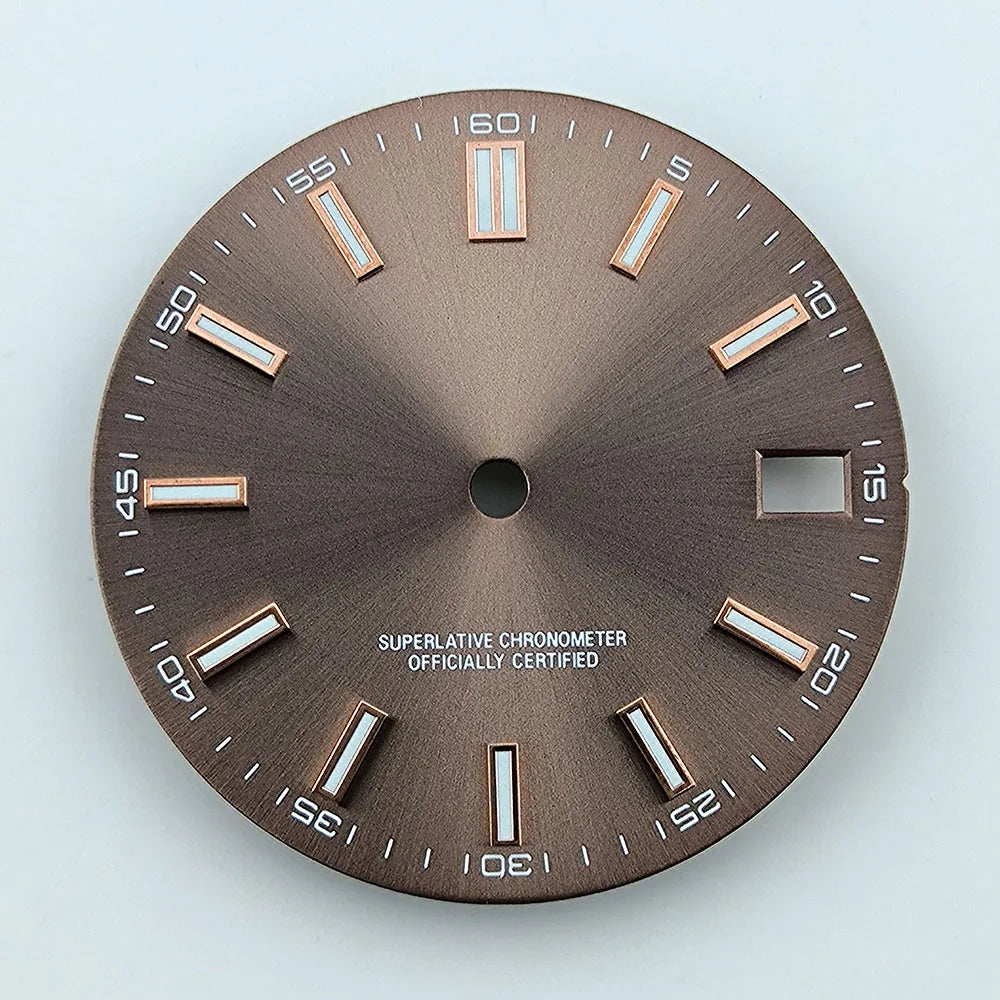 Watch dial NH35 dial Custom logo No logo Blue Luminous 28.5mm dial for NH35 NH36 movement watch accessories