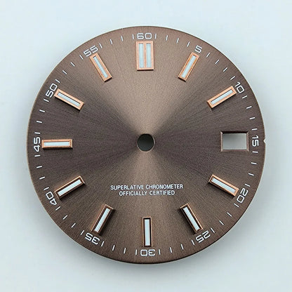 Watch dial NH35 dial Custom logo No logo Blue Luminous 28.5mm dial for NH35 NH36 movement watch accessories