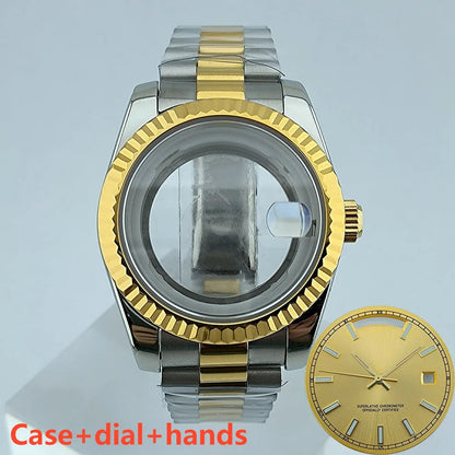 Miyota8285 case watch 41mm case stainless steel men automatic watch sapphire glass suitable for Miyota 8285 movement watch tools