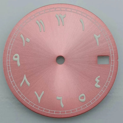 NH35 dial Arabic numeral green luminous dial watch dial suitable for NH35 NH36 movement watch accessories watch repair tools