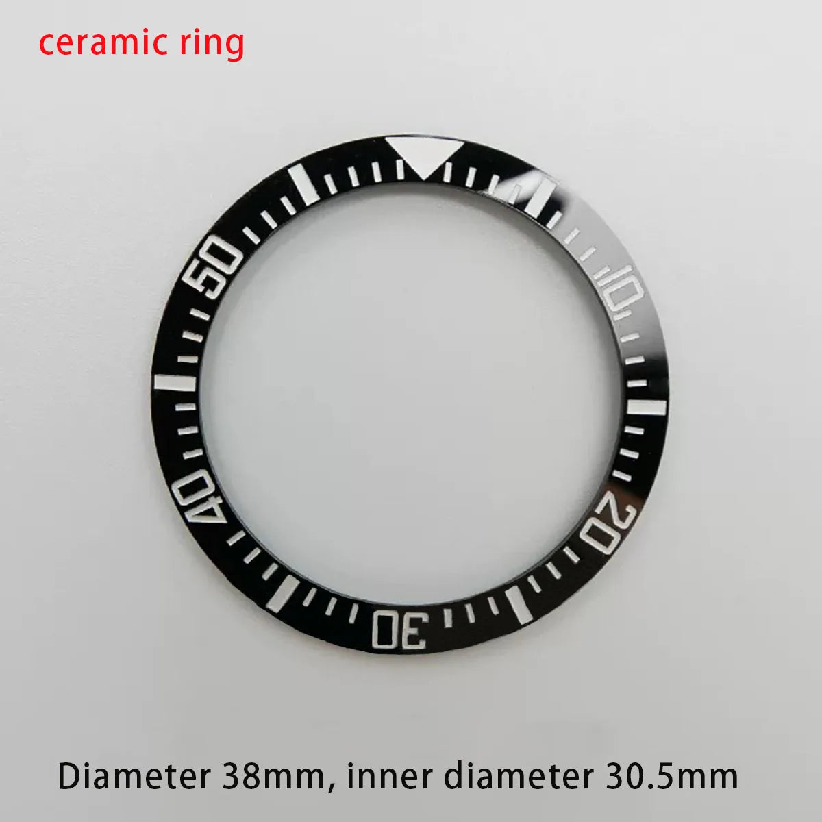 38mm ceramic/aluminium insert bezel high quality green/blue luminous bezel is tilted for 40mm watch case watch repair tools