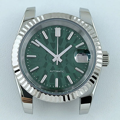NH35 Case Watch Case Men's Automatic Watch 36mm/39mm Stainless Steel Sapphire Glass Fit NH Series Movement Watch Accessories