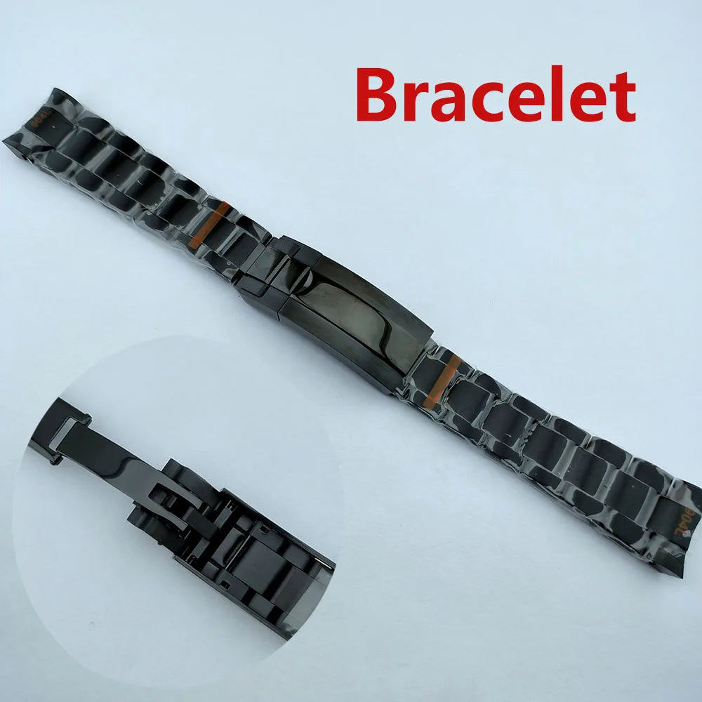 VK63 case Stainless steel high quality Watch case men's chronograph quartz watch suitable for VK63 movement watch accessories