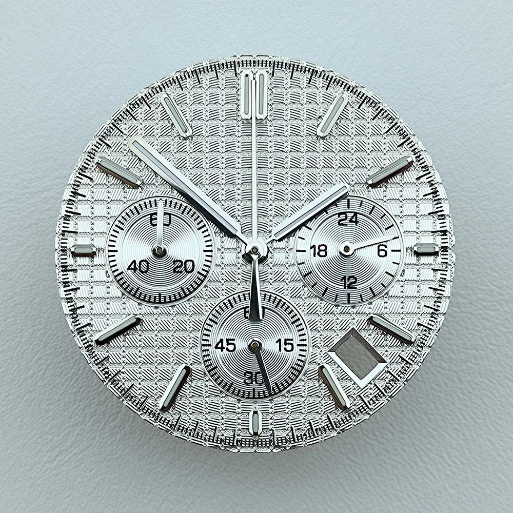 VK63 dial 31.8mm No Logo Dial Panda Dial Green luminous Dial fit VK63 movement watch accessories repair tools