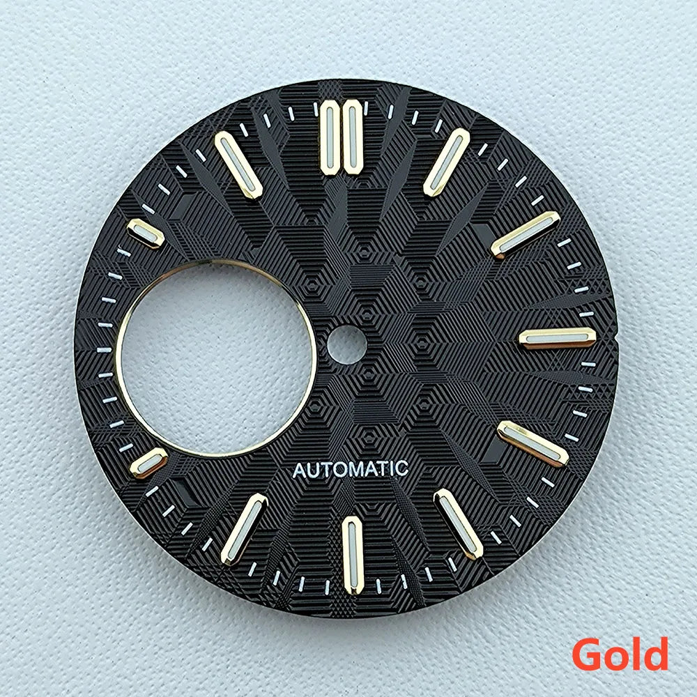 NH38 dial Custom Logo 28.5mm watch dial green luminous dial Suitable for NH38 movement watch accessories Watch repair tools