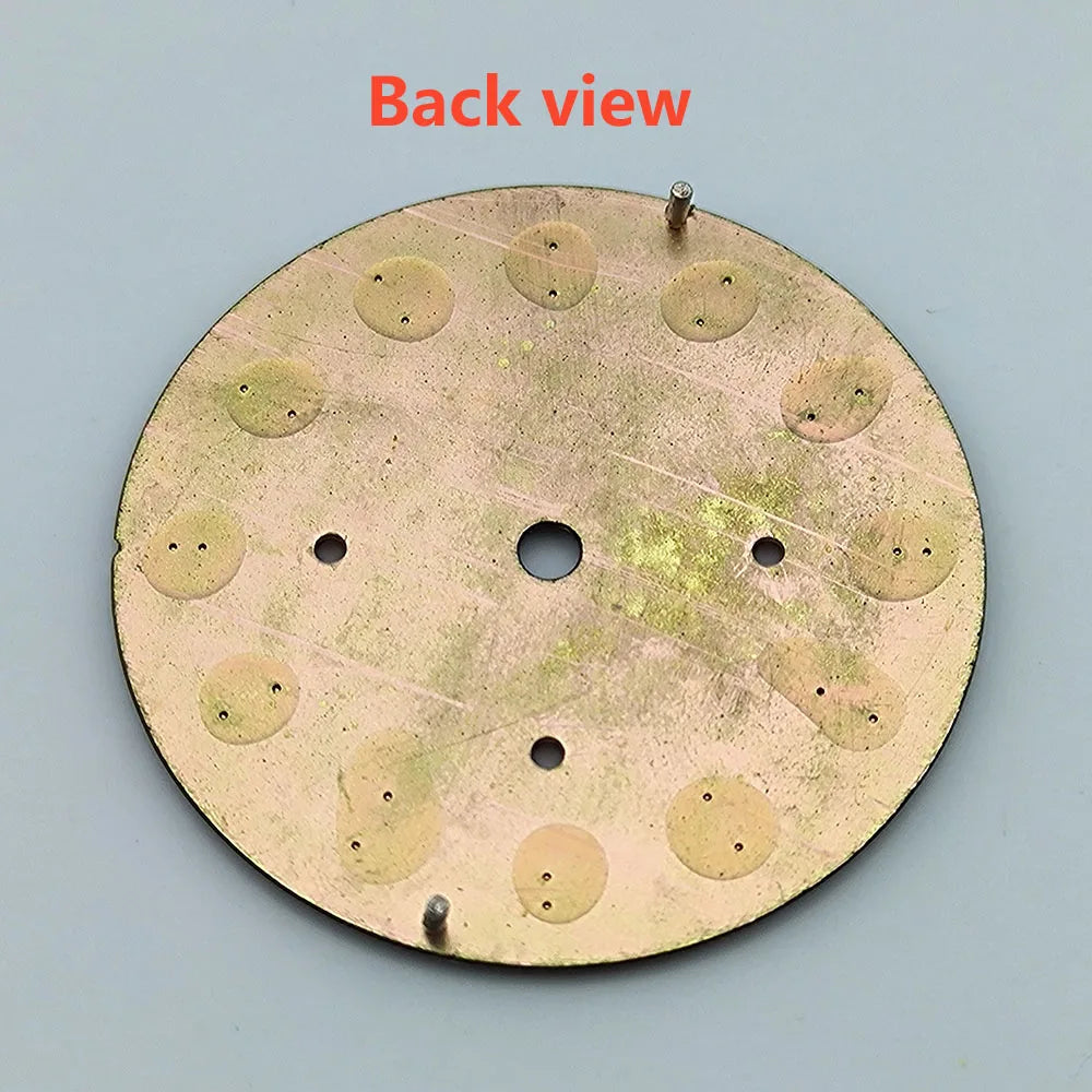 NEW VK63 chronograph dial Custom logo Arabic numeral panda dial 29mm green glowing fit VK63 quartz movement watch Repair tools