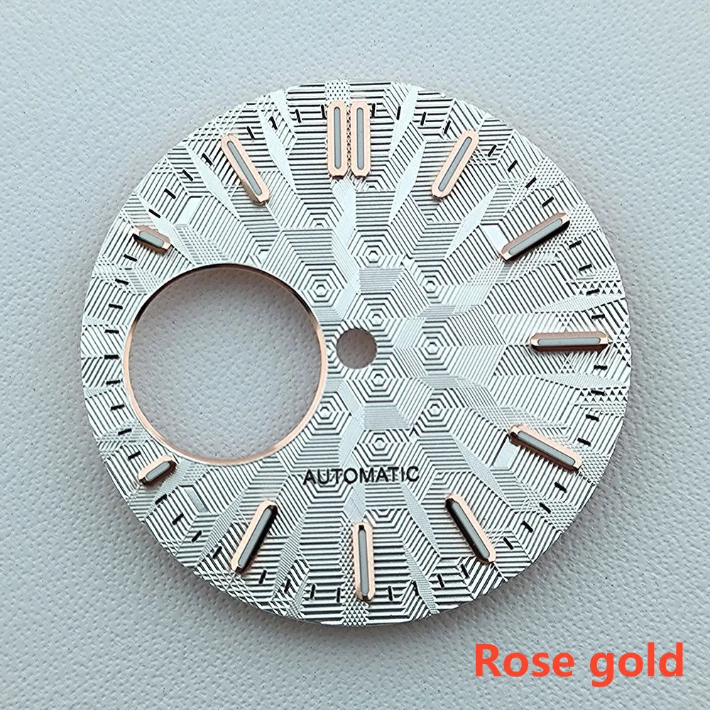 NH38 dial Custom Logo 28.5mm watch dial green luminous dial Suitable for NH38 movement watch accessories Watch repair tools