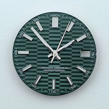 NH35 dial Custom logo No logo Watch dial 28.5mm Blue Luminous dial for NH35 NH36 movement watch accessories
