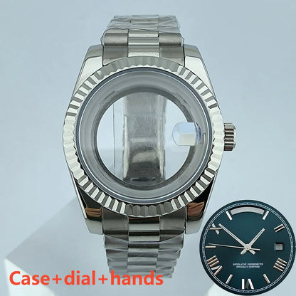 Miyota8285 case watch 41mm case stainless steel men automatic watch sapphire glass suitable for Miyota 8285 movement watch tools