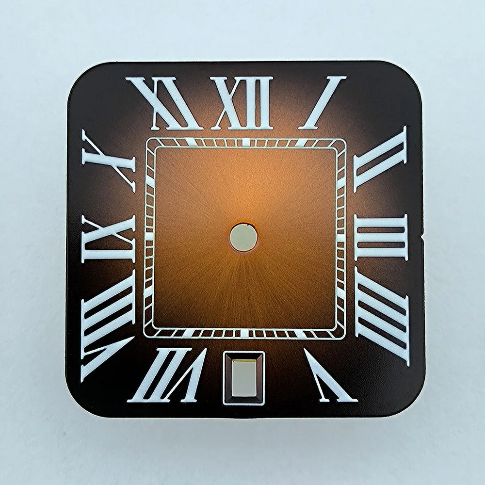 Watch dial NH35 Dial Custom Logo Square Dial Roma/Arabic Numeral Dial Square dial fit NH35 date at 6 o'clock movement Watch