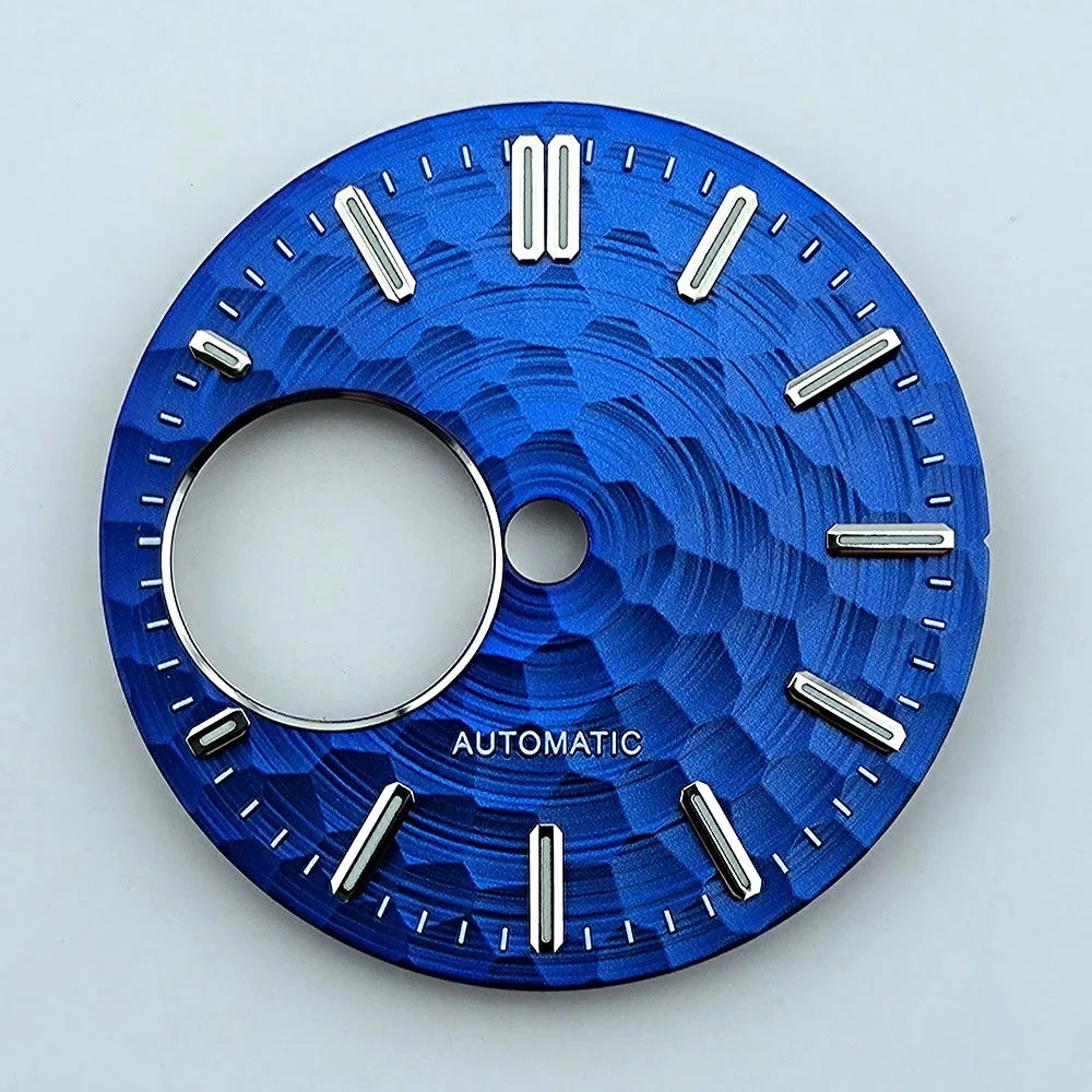 NH38 dial Custom logo watch dial Green luminous 28.5mm suitable for NH38movement watch accessories repair tool