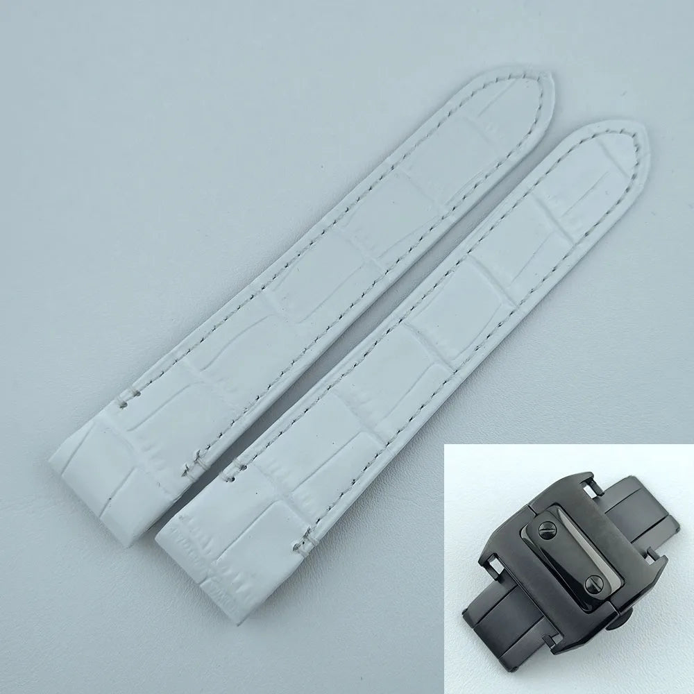 38mm NH35 Watch case Square Dial Roma Dial Watch Case Folding Buckle Square Case Leather strap fit NH35 movement