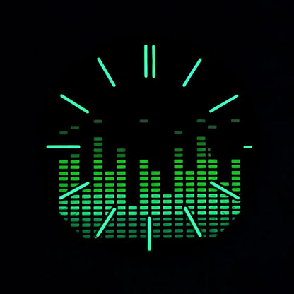 NH35 dial No Logo music Dial 31.7mm Green luminous fit NH35/NH36 movement watch accessories repair tools